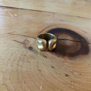 Gold Vermeil Chunky Ring - Size 6